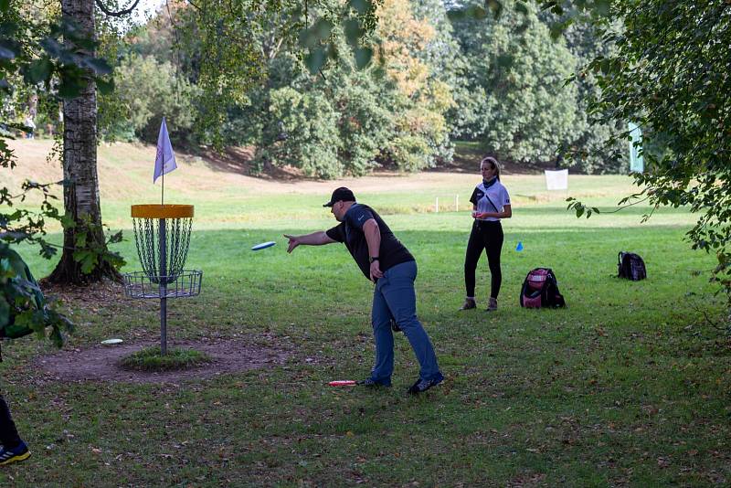 Discgolf v Českých Budějovicích, hrál se významný turnaj