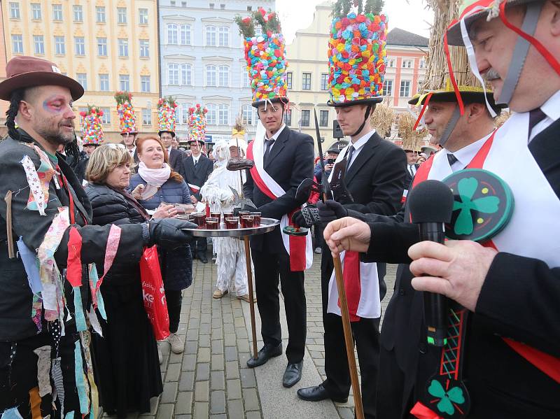 Masopust na českobudějovickém náměstí.