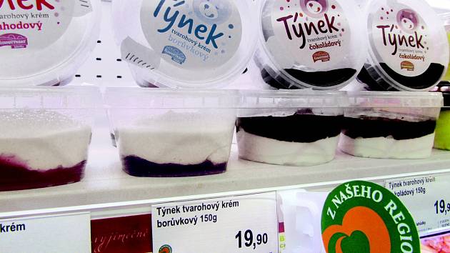 Nové značení regionálních výrobků v supermarketech Terno a Trefa.
