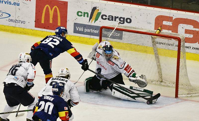 Hokejová Tipsport extraliga Motor ČB - Kladno, v dresu hostí nastoupil i Jaromír Jágr.