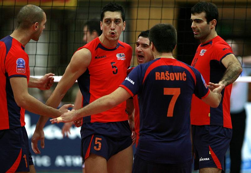 CEV 2014 volleyball champions league, utkání mezi VK Jihostroj České Budějovice a Budvanska Rivijera Budva. 