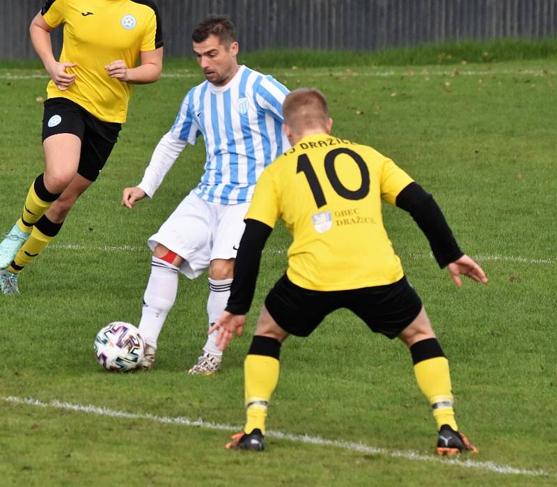 Fotbalový krajský přebor Rudolfov - Dražice 6:0