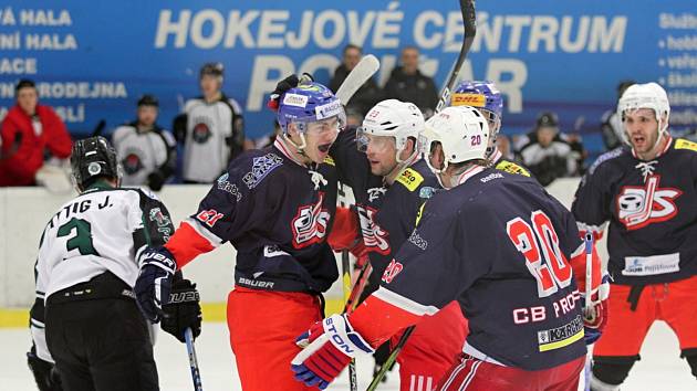 Druhý zápas předkola play off druhé hokejové ligy David servis ČB - Příbram 6:2.