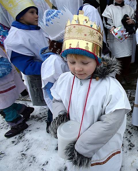 Tříkrálová sbírka v Lišově 2015.