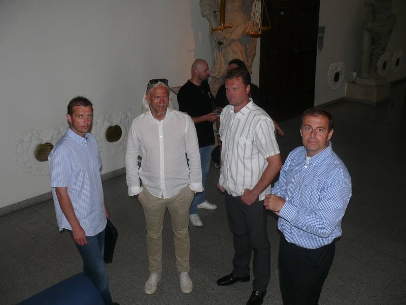 Vedení klubu ČEZ Motor (zleva) Sailer, Bednařík, Turek a Bělohlav 