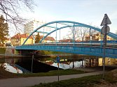 Modrý most v Českých Budějovicích. Od 12. 4. 2021 bude uzavřen kvůli opravě.