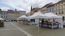 Na náměstí Přemysla Otakara II. v Českých Budějovicích navštívíte až do soboty italské trhy.