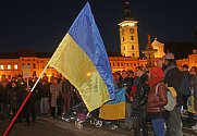 Za Ukrajinu se postavili také Jihočeši. Zemi podpořili ve středu 23. února od 18 hodin na českobudějovickém náměstí.