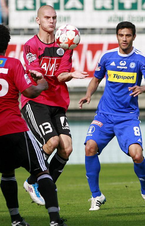 Utkání 3. kola fotbalové Gambrinus ligy mezi Dynamo České Budějovice a SK Sigma Olomouc.