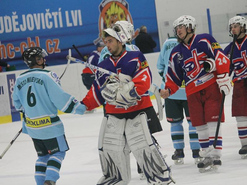 Hokejisté David servisu ČB podlehli na svém ledě Milevsku 3:5.