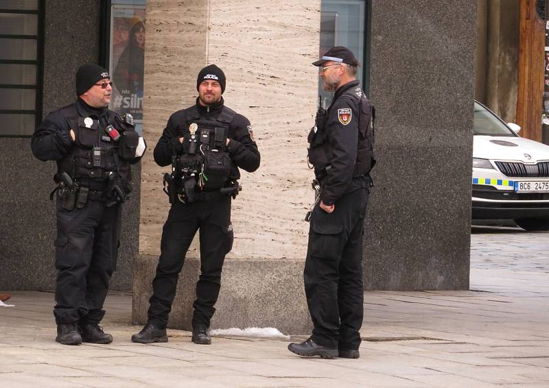 Demonstrace a pochodu za svobodu v Českých Budějovicích se zúčastnilo asi pět stovek lidí. Na průběh akce dohlížela policie.