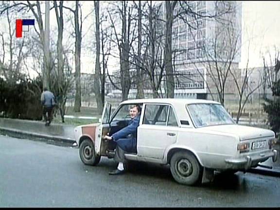 Záběr z filmu Tichý společník, který se natáčel v Českých Budějovicích. Dukelská ulice.