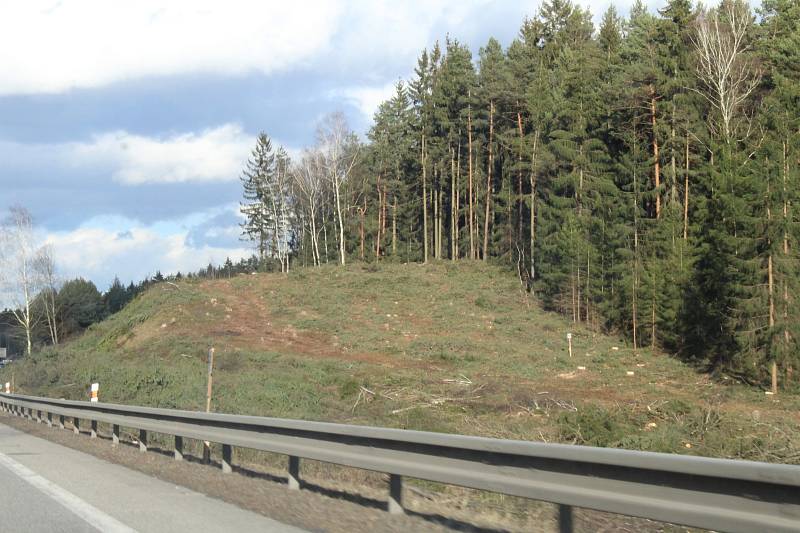 Na úseku budoucí D3 mezi Ševětínem a Borkem už začaly přípravné práce.