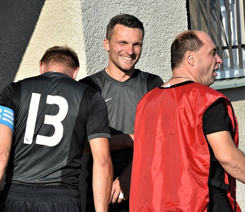 Olešník, KP fotbal, David Lafata, Olešník - Protivín 5:1.Foto: Jan Škrle