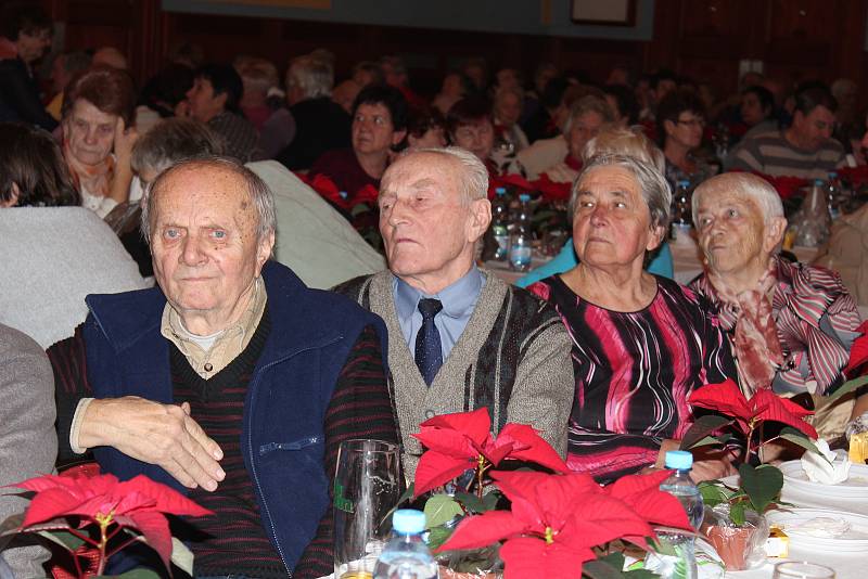 Třikrát do roka si užívají senioři z Týna nad Vltavou a okolí společné setkání. Vánoční se ve středu moc vydařilo.