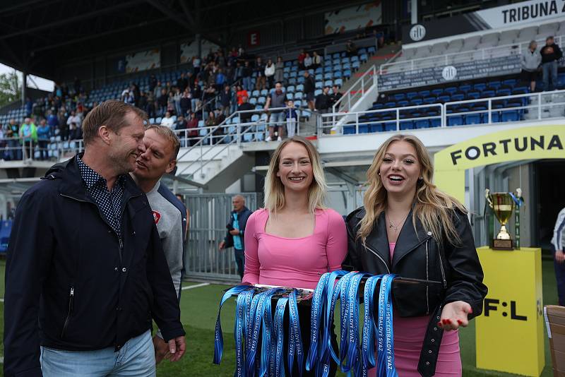 Finále krajského fotbalového poháru Hluboká - Lišov (5:2) na stadionu na Střeleckém ostrově.