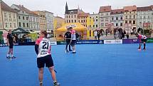 Na českobudějovickém náměstí Přemysla Otakara II. se hrál turnaj Street Floorball League