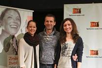 S Petrem Havlíčkem se díky projektu Změňte svůj život v IGY setkala i Adina Dvořáková (vlevo) a Kateřina Vokálová.