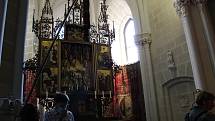 Evropský den kulturního dědictví nabídl nahlédnutí do zámecké kaple hlubockého zámku. Prohlídku komentoval kastelán Martin Slaba.