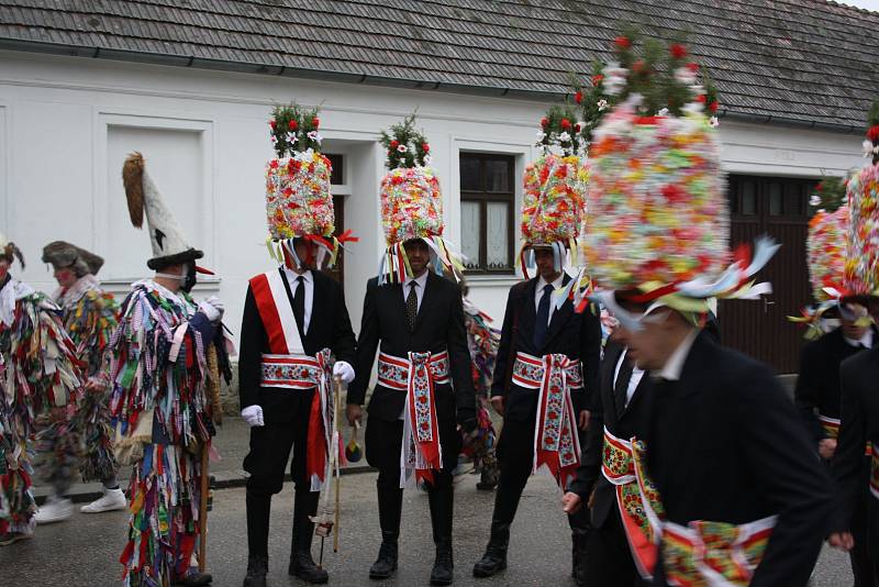 Na tradiční růžičkovou koledu se v sobotu vydali mladí muži v Ločenicích. Masopust zde má dlouhou tradici.