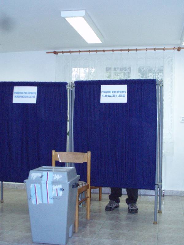 Druhý den komunálních voleb v Hluboké nad Vltavou.