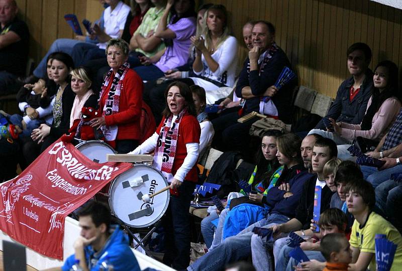 Utkání volejbalové ligy mistrů mezi VK Jihostroj České Budějovice - Generali Unterhaching.