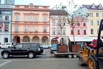 Před zimou byly odvezeny stromy z českobudějovického náměstí Přemysla Otakara II.