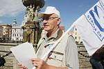 Odborářská demonstrace proběhla také v Českých Budějovicích