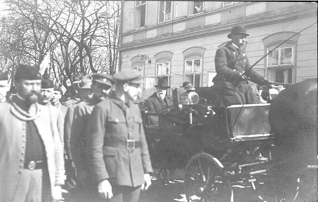 T.G.Masaryk na návštěvě v Táboře v roce 1920.