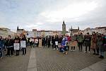 Českobudějovičtí středoškoláci se připojili k celosvětovému studentskému demonstrování za to, aby se politici více starali o zdraví naší planety.