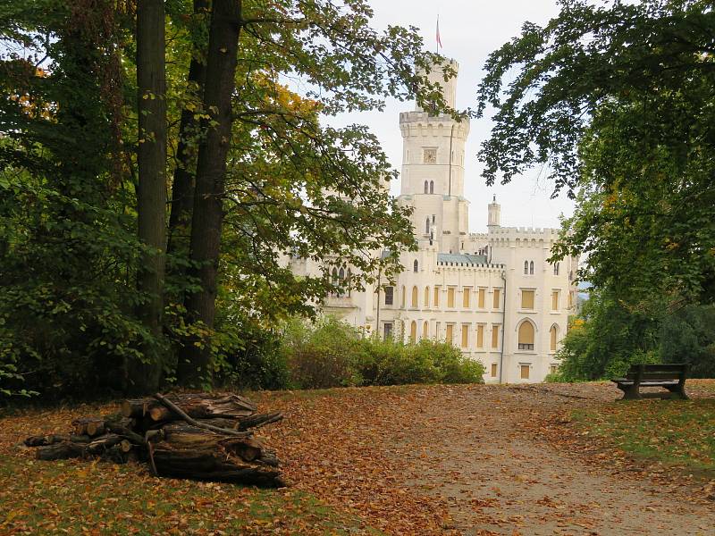 Romantika v barvách podzimu. Tak vypadá zámek Hluboká nad Vltavou s parkem aktuálně.