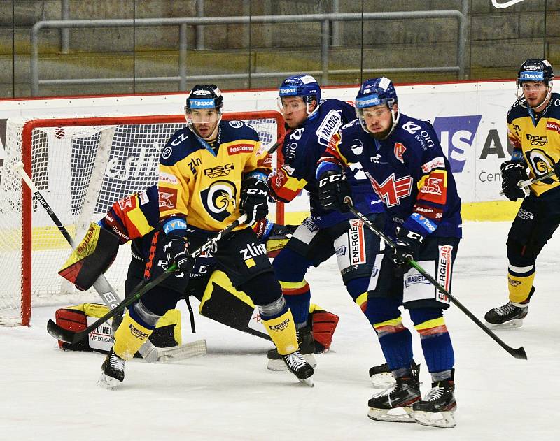 Hokejisté Madeta Motoru České Budějovice porazili v extralize Zlín 3:1.