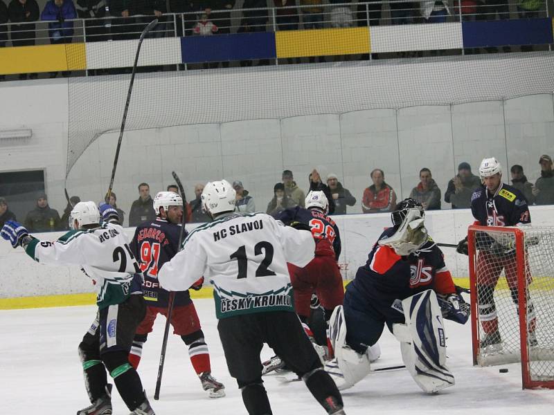 HC David servis  doma porazil Č. Krumlov 3:2 a srovnal stav semifinále na 1:1 na zápasy. 