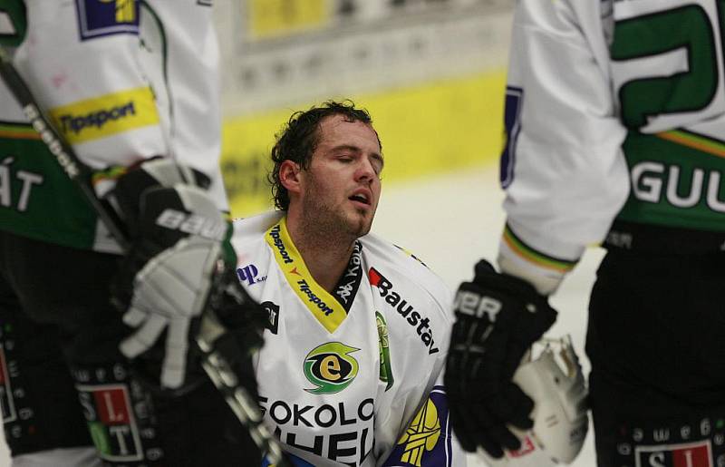 Utkání hokejové Tipsport Extraligy mezi HC České Budějovice a HC Energie Karlovy Vary.