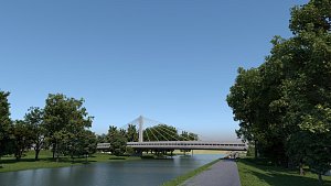 Jihočeský kraj připravuje projekt nového mostu přes Vltavu u papíren v Českých Budějovicích a dopravní změny v Papírenské ulici.