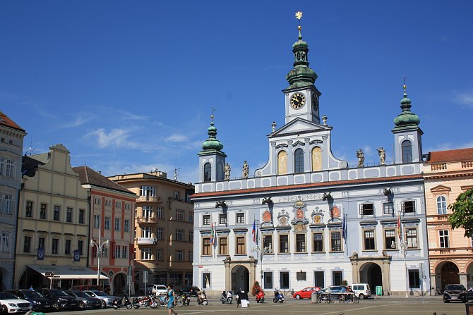 Budova městské radnice v Českých Budějovicích.