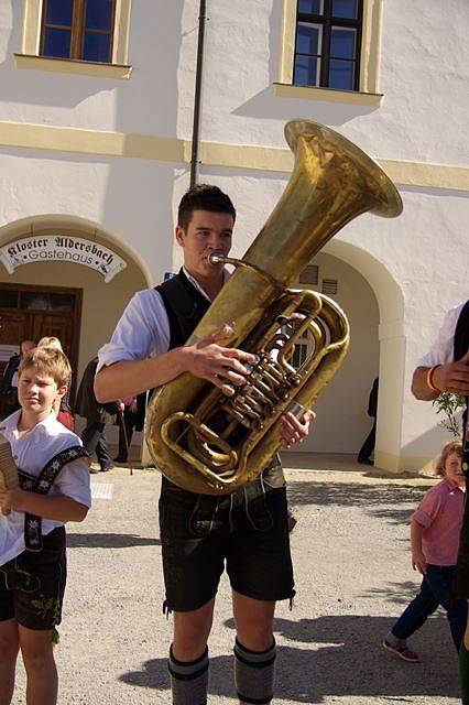 Festival lidové hudby v bavorském Aldersbachu.