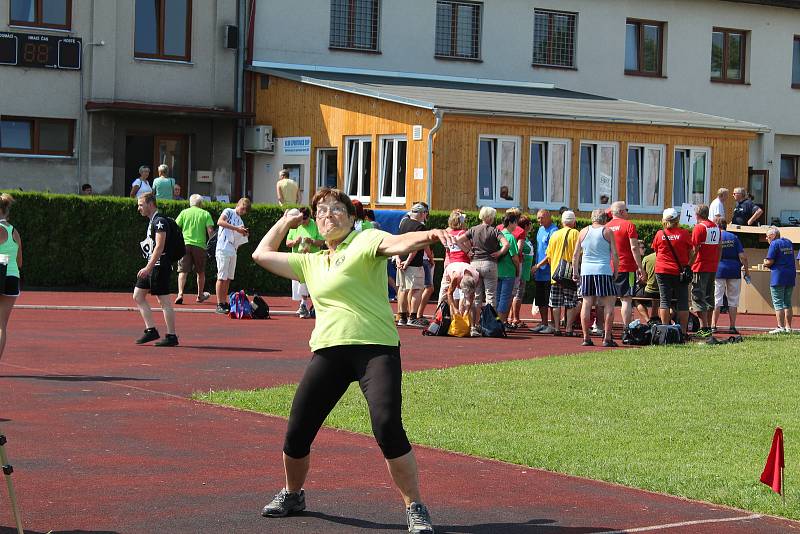 Páté Sportovní hry seniorů přilákaly v úterý do krajského města 20 čtyřčlenných týmů nad 60 let. Soutěžící se pobavili při zdolávání 10 disciplín.