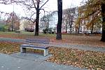 Radnice chystá revitalizaci parku v Dukelské ulici v Českých Budějovicích. Na snímku park v listopadu 2020.