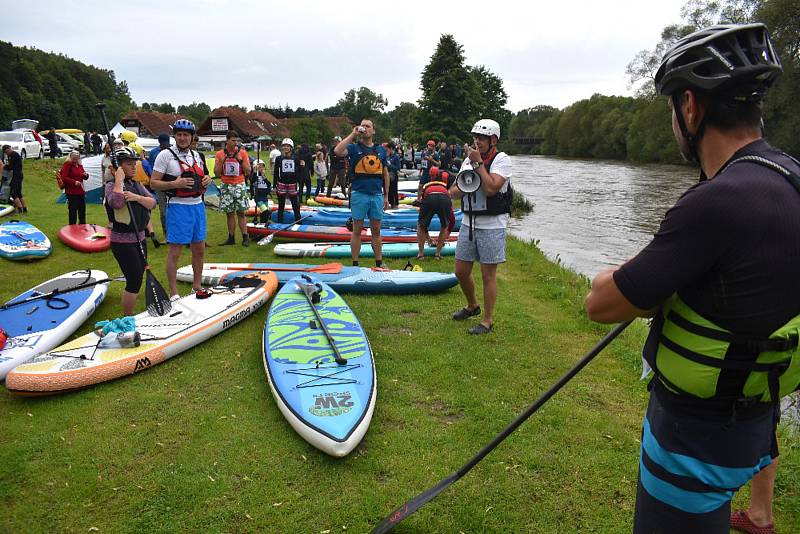 Závod paddleboardů Zlatka - Boršov.