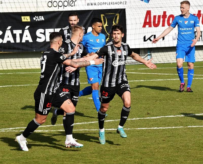 FORTUNA:LIGA: Dynamo Č. Budějovice - Baník Ostrava 2:1 (1:1).