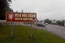 Lišov červenec 2021. Příjezd od Českých Budějovic.