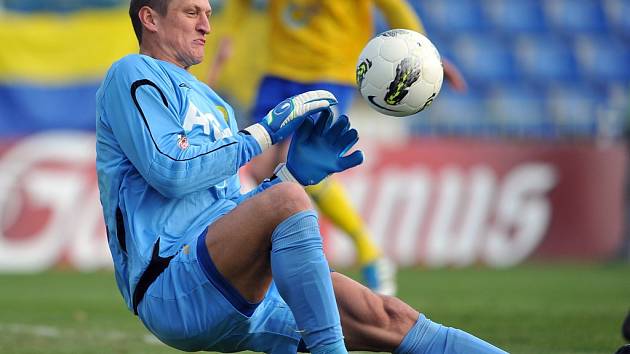 Tomáš Grigar v Č. Budějovicích dostal tři góly, řadu dalších šancí domácích ale zmařil.