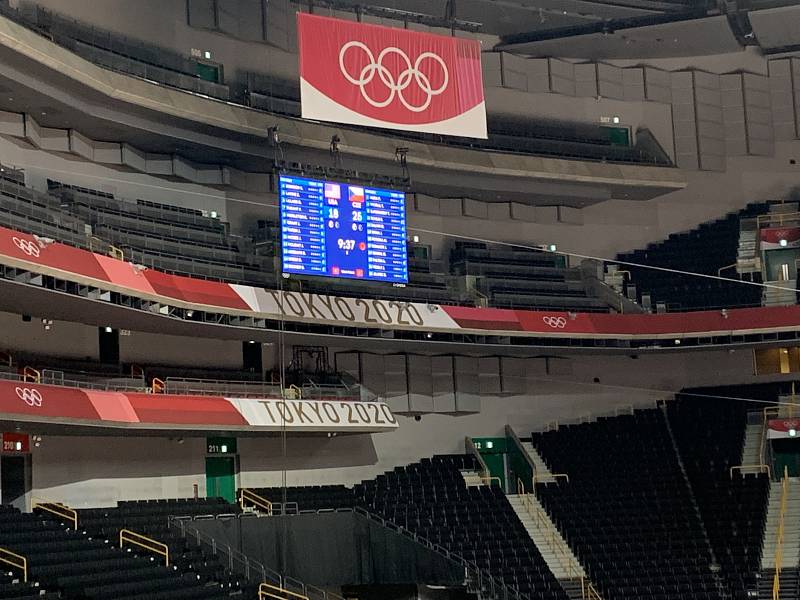 František Kuna se pohybuje v Tokiu po sportovištích