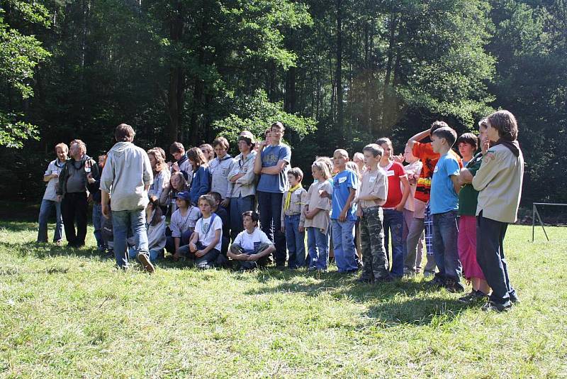 Táborníci z Horní Stropnice hostili návštěvu z Belgie.