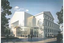 V soutěžním dialogu na rekonstrukci Slavie zvítězili architekti ateliéru Chaix & Morel et Associés, kteří navrhli přetočení hlavního sálu o 90 stupňů.