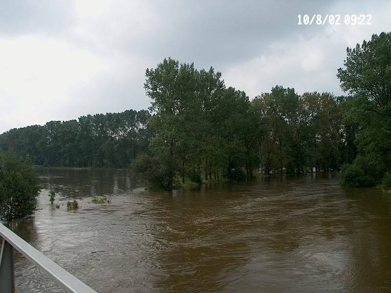 Povodeň na Táborsku 10. srpna 2002. Foto: archiv HZS JčK