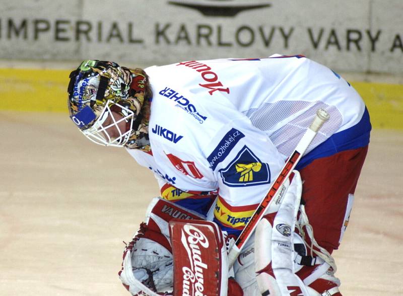 Extraliga hokejistů: K. Vary – Mountfield ČB 4:3 (3:1, 1:1, 0:1)