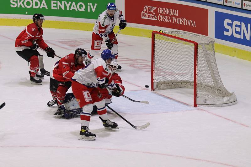 Hokejová reprezentace porazila v rámci Euro Hockey Challenge v Jindřichově Hradci Rakousko 7:2.