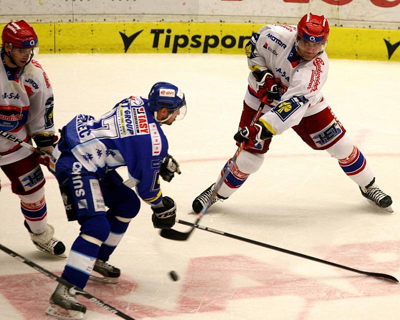  31. kolo hokejové O2 ELH mezi celky HC Mountfield České Budějovice aHC Kometa Brno.